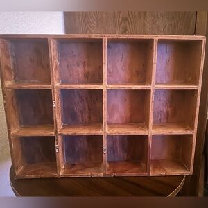 Vintage Rustic Wooden Display Shelf!